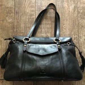 Dooney & Bourke Black Florentine Leather Smith Bag